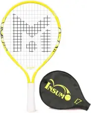 Junior Tennis Racket for Beginner Kids Aged 2-10 Y with Cover Bag Yellow