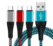 1M 2M Nylon Lightning to USB Fast Charging Cable For Apple Charger iPhone iPad