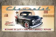 Custom 1955 Chevrolet 3100 Truck Garage Banner 2ft x 4ft