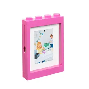 【LEGO 樂高】Room Copenhagen LEGO PICTURE FRAME 樂高壁掛相框-粉紅色(樂高造型相框)