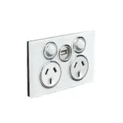 CLIPSAL SATURN 4025USBC-PW - 10A Double Power Point C/W USB - Pure White