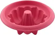 [Lurch] FlexiForm Mould for Gugelhupf Marble Cakes Silicone Cake Pan for Making a Special Baking, Internal Diameter 18 cm, Cotton Candy, 18 x 18 x 6 cm