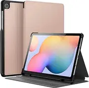 [JETech] Case for Samsung Galaxy Tab S6 Lite 10.4-Inch 2024/2022/2020 with S Pen Holder, Slim Folio Stand Protective Tablet Cover, Multi-Angle Viewing (Rose Gold)