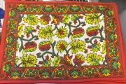 placemats, Set 8, Cotton, Made In India, Colorful Print On 100% Cotton