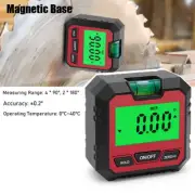 Digital Level Box & Angle Gauge Angle Finder w/ Bubble Level Magnetic Base U6N8