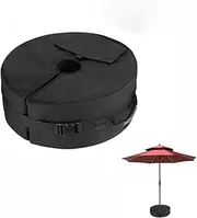 Umbrella Base Weight Bag, Portable Round Umbrella Base Weight with Side Slot Opening and Handle Portable Windproof Sandbag Patio Parasol for Outdoor Beach and Garden