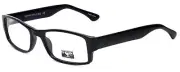 Calabria Gotham City 232 Rectangular Reading Glasses +7.00 Black Men Women