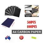 50/100 Sheets Carbon Paper Transfer Copy Graphite Tracing A4 Wood Canvas Art AU