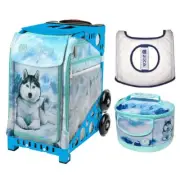 Zuca Sport Bag - Husky with Husky Lunchbox and Ice Garden Seat Cover (Blue Fra