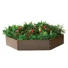Modern Home Raised Garden Bed Kit - Stackable Hexagon Modular Flower Planter