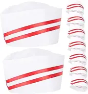 [SAFIGLE] Chef Hats Unisex Cotton Work Caps for Restaurant Bakery BBQ Comfortable Durable Design Prevents Hair Contamination for Cooking Schools and Cafes