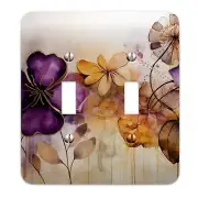 Watercolor Wildflowers Decorative Switchplate | Light Switch Cover, Multiple Siz