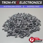 1000Pcs E1508 16AWG 1.5mm² GREY Insulated Ferrule Bootlace Terminals Crimp