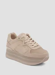 GUESS Women's Pink Harinna Low Top Sneakers Size: 10, Synthetic