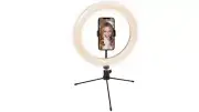 Open Box Cygnett 10" Ring Light with Desktop Tripod and Bluetooth Remote