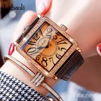 在飛比找蝦皮商城精選優惠-【labaoli】新款品牌手錶女款時尚石英錶直播防水方形手錶