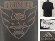 Adidas DC United Climalite Shirt Medium Black MLS - New with Tags