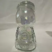 Target Bullseye Iridescent Gum Ball Machine Candy Jar Glass Teacher Gift *RARE*