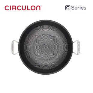 【MEYER 美亞】CIRCULON C 不鏽鋼圈圈不沾鍋壽喜燒鍋雙耳淺湯鍋30cm含蓋(IH/電磁爐適用)