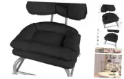 Rolling Stool with Back Rest Roller Chair Heavy Duty Rolling Stools with