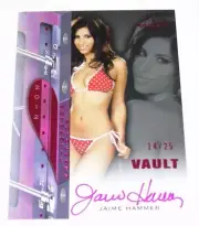 2012 Benchwarmer JAIME HAMMER Vault #22 Pink Foil Autograph/25 PLAYBOY Penthouse
