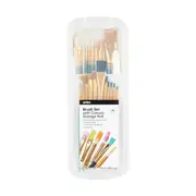 26 Piece Brush Set with Canvas Storage Roll