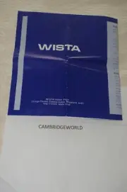 WISTA LARGE FORMAT CAMERAS & ACCESSORIS STUDIO EQUIPTMENT BROCHURE GENUINE WISTA