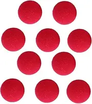 GLSTOY Professional Clown 10pcs Red Clown Nose Props Adults Costume Accessories for Parties