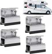 Solar Panel Roof Mount | 4X Photovoltaic Panel Mounting Brackets | Stainless Steel Heavy Duty Photovoltaic Stand for Boat Yacht Camping