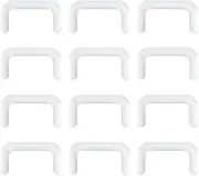 [SREFGAS] Clear Piercing Retainer 1.2 mm(16 g) for Men Women Invisible U-Shaped Septum Retainers Flexible Acrylic Nose Ring Nostril Bar Kit Hide Studs Set Piercings Jewellery for Surgery Work 12 pcs Pack
