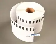 4 Rolls Labels123 Brand-Compatible DK-2205 Brother Continuous Labels P-Touch QL