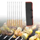 8Pcs Kabob Skewers for Grilling Grilling Skewers Set for Seafood Vegetables