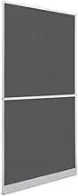 vidaXL Hinged Insect Screen for Doors White 100x215cm Fly Mesh Guard Curtain