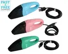 USB Mini Vacuum Cleaner Hand Held Push Button for Car Computer Desk