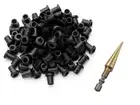 Black NYLON GROMMETS for 3.2mm Stainless Steel Balustrade Kits - TiN Step Drill