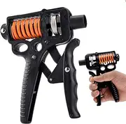 JIRONN Hand Grip Strengthener, Trainer, Grip Strengthener Workout Set, Non-Slip Forearm Workout Trainer, Adjustable Grip Exercises, Hand Strengthening Device, Black, Nylon, Metal