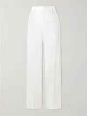 [Polo Ralph Lauren] Polo Ralph Lauren - Pleated Linen Straight-leg Pants - Off-white - US6 US 6 Off-white