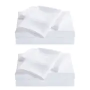 Royal Comfort 2000 Thread Count Original Bamboo Blend White Sheet Set 2 Pack