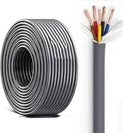 328ft 0.3/0.5/0.75/1MM2 TRVV Multi-core Flexible Control Cable Oxygen-Free Pure Copper Conductor for Machine Tool Tank Chains & Industrial Automation(98ft,5C-1mm²)