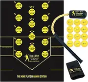 Rope Bat - Homerun Bundle – Ultimate Hitting System, Home Plate Learning Station w/ 12 Soft Training Balls – Baseball & Softball Swing Trainer, Training Tool, Batting Aid