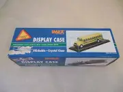 IMEX MODEL DISPLAY CASE, 10 1/8" L X 2 5/8" W X 2 3/8" H, BLACK BASE, NIB!