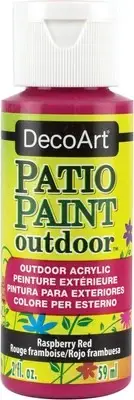 DecoArt Patio Paint 2oz-Raspberry Red DCP-64
