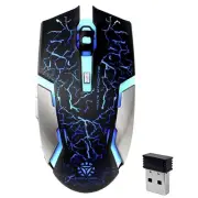 Wireless Gaming Mouse, Silent Click Wireless Mouse, Rechargeable Computer Mic...