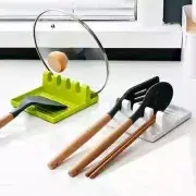 Kitchen Spatula Rack Pot Lid Rack Shelves Countertop Shovel Spoon Shelf Soup New