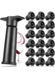 Wine Saver Practical Vacuum Wine Stopper Wine Preserver with Vacuum 18 Pieces