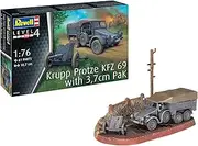 Revell 03344 Krupp Protze KFZ 69 with 3,7cm Pak 1:76 Scale Model Kit