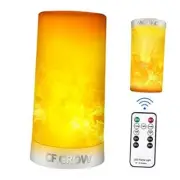 LED Flame Effect Light,USB Rechargeable Outdoor Flame Remote control style