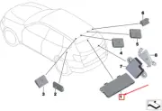 BMW X4 F26 Diversity Antenna Amplifier 65209352597 NEW GENUINE