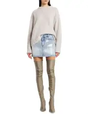 [Sass & Bide] High Times Denim Skirt in Indigo/ Sequin