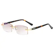 Mens Tinted Rimless Reading Glasses Readers +1.0 1.5 2.0 2.5 2.0 3.5 J
